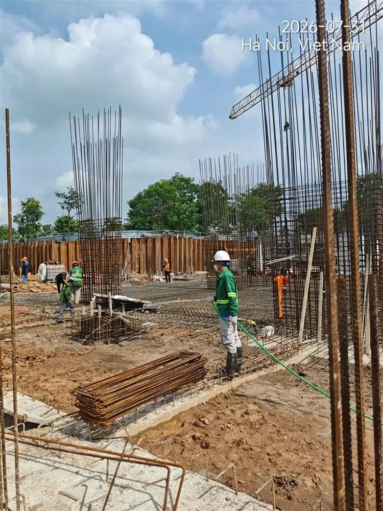 Tiến độ thi công nhà ở xã hội Minh Đức, cập nhật đầu tháng 8/2026