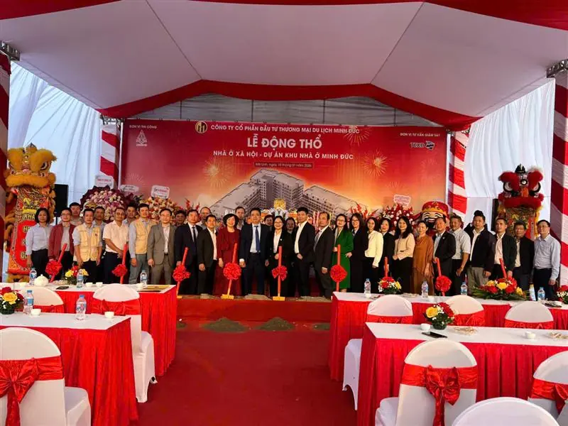 Lễ động thổ nhà ở xã hội Minh Đức ngày 19/01/2026