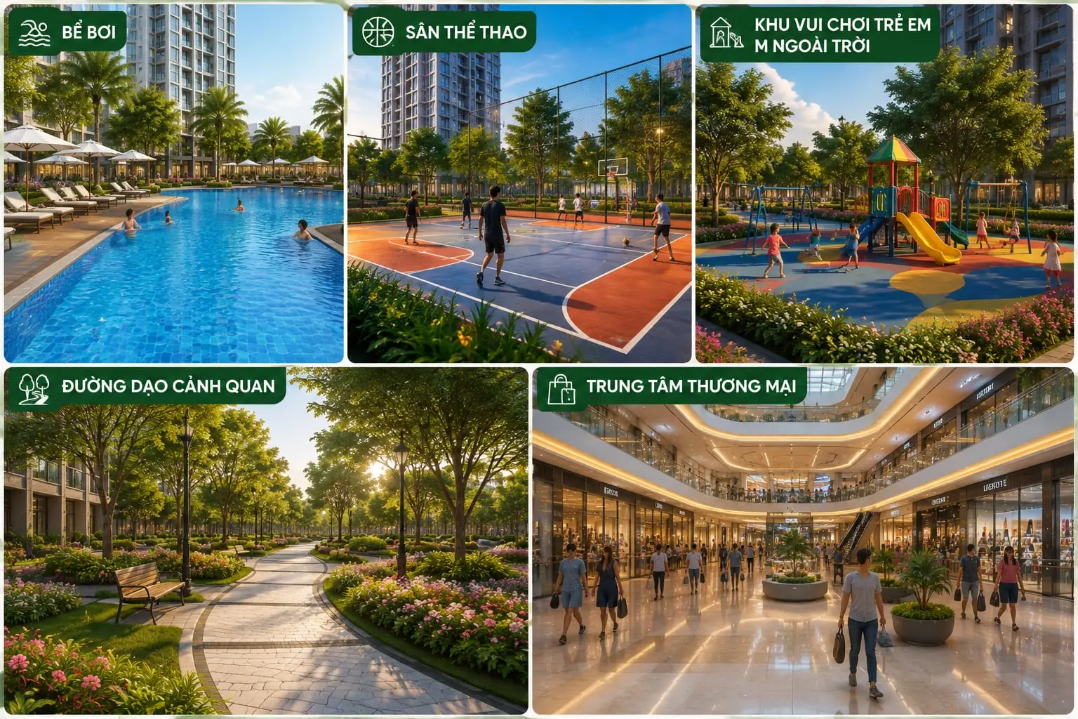 Tiện ích nội khu Khu nhà ở Minh Đức