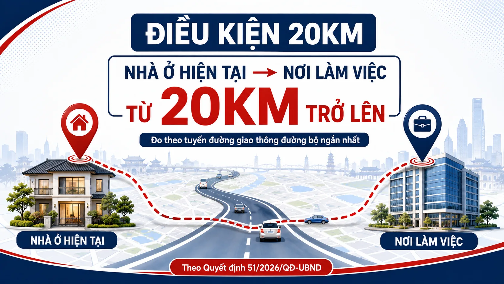 Đã có nhà ở Hà Nội vẫn có thể mua nhà ở xã hội nếu cách nơi làm việc từ 20km, theo Quyết định 51/2026/QĐ-UBND