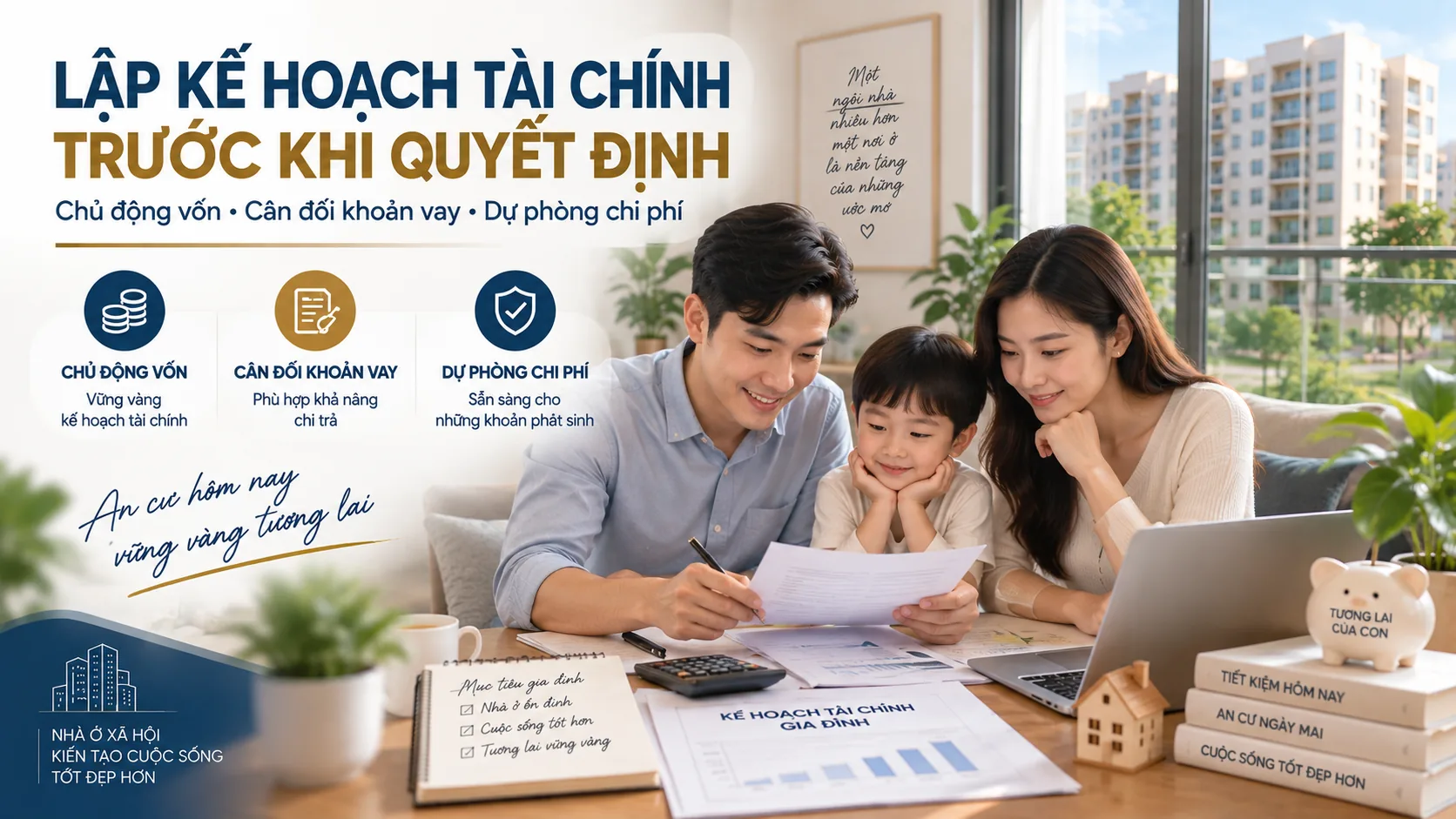 Lập kế hoạch tài chính trước khi quyết định: chủ động vốn, cân đối khoản vay, dự phòng chi phí