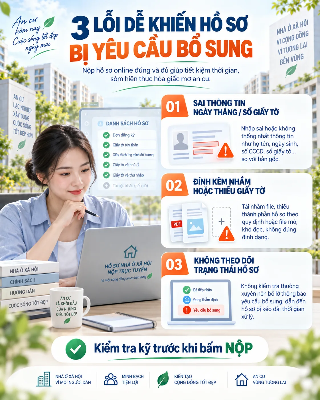 3 lỗi dễ khiến hồ sơ nộp online bị yêu cầu bổ sung