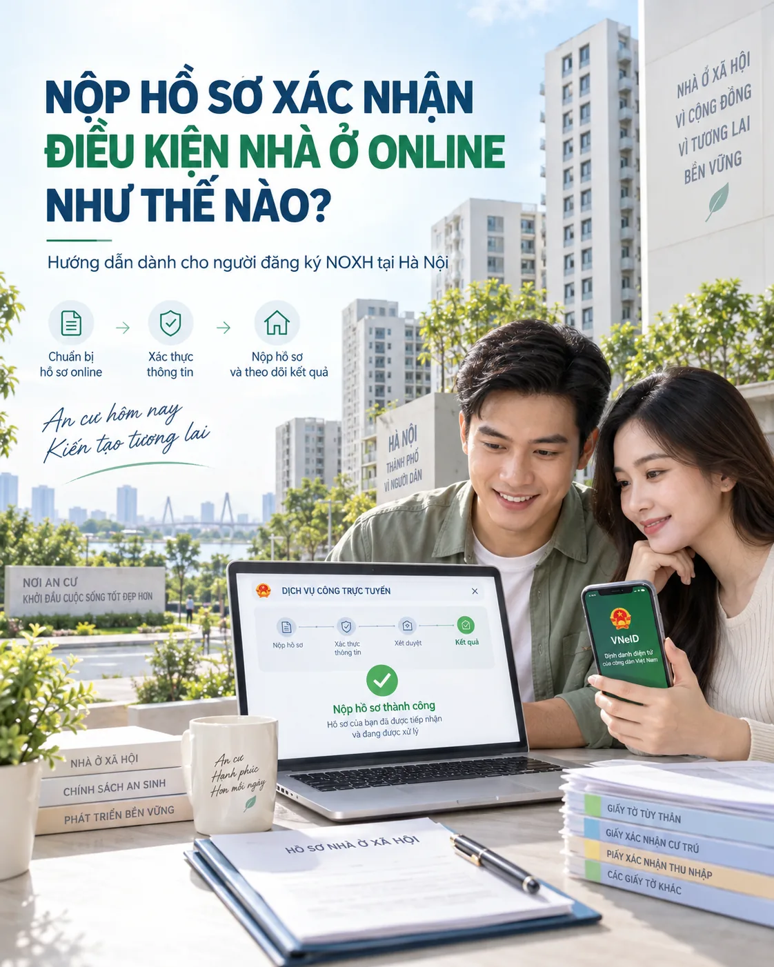 Nộp hồ sơ xác nhận điều kiện nhà ở mua NOXH online như thế nào?