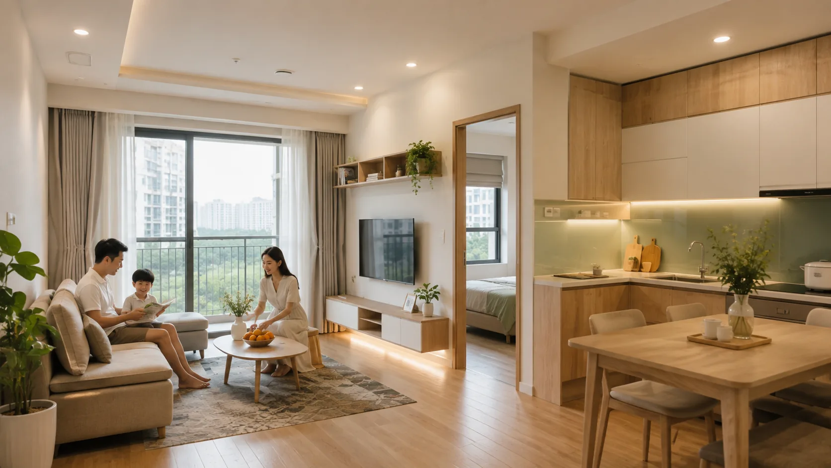 Gia đình an cư lâu dài tại một dự án nhà ở xã hội