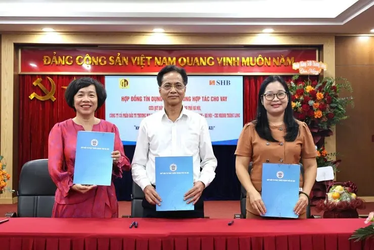 Lễ ký kết hợp đồng tín dụng dự án NOXH Minh Đức giữa HANIF, Công ty Minh Đức và Ngân hàng SHB Thăng Long