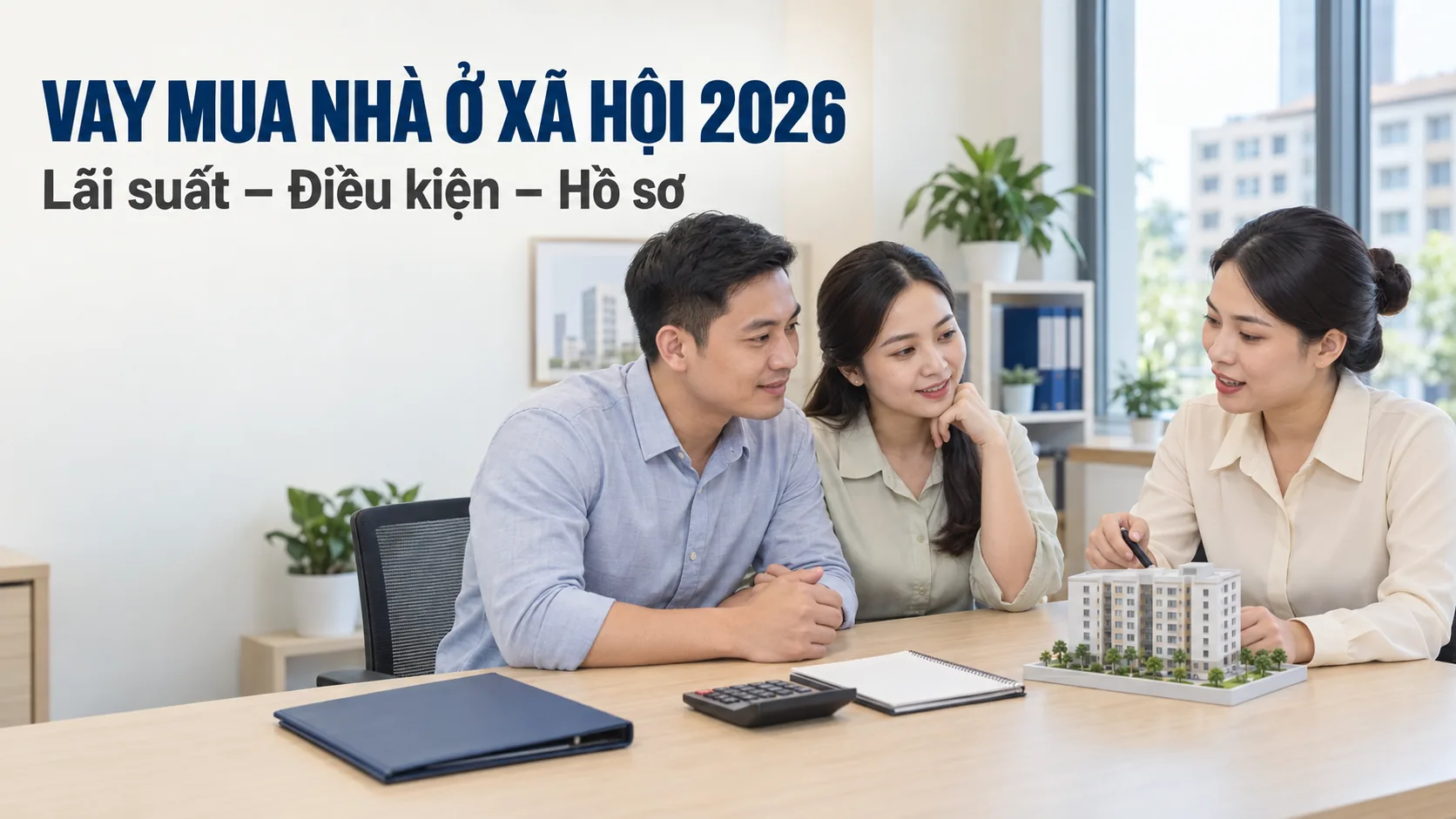 Vay ngân hàng mua nhà ở xã hội năm 2026: lãi suất, điều kiện và hồ sơ cần chuẩn bị